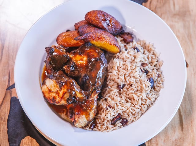 Roasted Jerk Chicken.