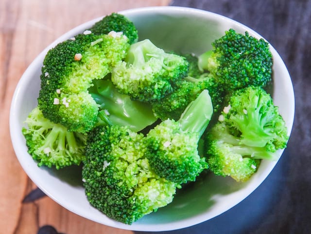 Steamed Broccoli.